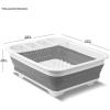 imagemadesmart Collapsible Drying Dish Rack  SINKWARE Collection  Easy Storage  BPAFreePremiumantimicrobial White