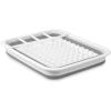 imagemadesmart Collapsible Drying Dish Rack  SINKWARE Collection  Easy Storage  BPAFreePremiumgreyWhite