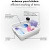 imagemadesmart Collapsible Drying Dish Rack  SINKWARE Collection  Easy Storage  BPAFreeWhite