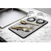 imagemadesmart Sink TrayGranite Drying Stone Collection NonSlip BasePremiumCarbon