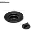 imagemadesmart Two Piece Drain Strainer ampamp StopperSINKWARE Collection SoftGrip Rim Easy to Remove ampamp Clean Collapses for Convenient Storage Small CarbonCarbon