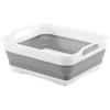 imagemadesmart Collapsible Drying Dish Rack  SINKWARE Collection  Easy Storage  BPAFreeWhite W Handles