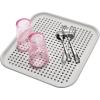 imagemadesmart Elevated Sink MatSINKWARE Collection Ventilation Holes for Airflow Soft Material NonSlip Material Large Grey