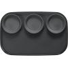 imageMadesmart Dipware 3Bowl Reusable Serving Tray for Appetizers and Snacks FoodSafe Appetizer Serving Platter with 3 Removable Dip Bowls BlueTranslucent Carbon