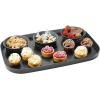 imageMadesmart Dipware 3Bowl Reusable Serving Tray for Appetizers and Snacks FoodSafe Appetizer Serving Platter with 3 Removable Dip Bowls BlueTranslucent Carbon