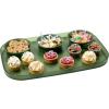 imageMadesmart Dipware 3Bowl Reusable Serving Tray for Appetizers and Snacks FoodSafe Appetizer Serving Platter with 3 Removable Dip Bowls BlueTranslucent Olive