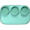 imageMadesmart Dipware 3Bowl Reusable Serving Tray for Appetizers and Snacks FoodSafe Appetizer Serving Platter with 3 Removable Dip Bowls BlueTranslucent Teal