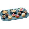 imageMadesmart Dipware 3Bowl Reusable Serving Tray for Appetizers and Snacks FoodSafe Appetizer Serving Platter with 3 Removable Dip Bowls BlueTranslucent Midnight