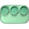 imageMadesmart Dipware 3Bowl Reusable Serving Tray for Appetizers and Snacks FoodSafe Appetizer Serving Platter with 3 Removable Dip Bowls BlueTranslucent Sage