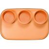 imageMadesmart Dipware 3Bowl Reusable Serving Tray for Appetizers and Snacks FoodSafe Appetizer Serving Platter with 3 Removable Dip Bowls BlueTranslucent Terracotta