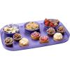 imageMadesmart Dipware 3Bowl Reusable Serving Tray for Appetizers and Snacks FoodSafe Appetizer Serving Platter with 3 Removable Dip Bowls BlueTranslucent Plum