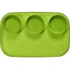 imageMadesmart Dipware 3Bowl Reusable Serving Tray for Appetizers and Snacks FoodSafe Appetizer Serving Platter with 3 Removable Dip Bowls BlueTranslucent Lime