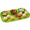 imageMadesmart Dipware 3Bowl Reusable Serving Tray for Appetizers and Snacks FoodSafe Appetizer Serving Platter with 3 Removable Dip Bowls BlueTranslucent Lime