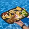 imageMadesmart Dipware 3Bowl Reusable Serving Tray for Appetizers and Snacks FoodSafe Appetizer Serving Platter with 3 Removable Dip Bowls BlueTranslucent Terracotta