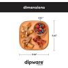 imageMadesmart Dipware Reusable Dining PlateServing Tray for Appetizers and Snacks FoodSafe Appetizer Serving Platter with Removable Dip Bowl PinkTranslucent Terracotta