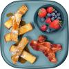 imageMadesmart Dipware Reusable Dining PlateServing Tray for Appetizers and Snacks FoodSafe Appetizer Serving Platter with Removable Dip Bowl PinkTranslucent Midnight
