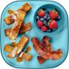 imageMadesmart Dipware Reusable Dining PlateServing Tray for Appetizers and Snacks FoodSafe Appetizer Serving Platter with Removable Dip Bowl PinkTranslucent Turquoise