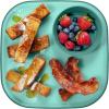 imageMadesmart Dipware Reusable Dining PlateServing Tray for Appetizers and Snacks FoodSafe Appetizer Serving Platter with Removable Dip Bowl PinkTranslucent Teal