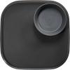 imageMadesmart Dipware Reusable Dining PlateServing Tray for Appetizers and Snacks FoodSafe Appetizer Serving Platter with Removable Dip Bowl PinkTranslucent Carbon