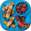 imageMadesmart Dipware Reusable Dining PlateServing Tray for Appetizers and Snacks FoodSafe Appetizer Serving Platter with Removable Dip Bowl PinkTranslucent Ocean