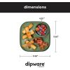 imageMadesmart Dipware Reusable Dining PlateServing Tray for Appetizers and Snacks FoodSafe Appetizer Serving Platter with Removable Dip Bowl PinkTranslucent Olive