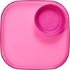 imageMadesmart Dipware Reusable Dining PlateServing Tray for Appetizers and Snacks FoodSafe Appetizer Serving Platter with Removable Dip Bowl PinkTranslucent Pink