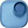 imageMadesmart Dipware Reusable Dining PlateServing Tray for Appetizers and Snacks FoodSafe Appetizer Serving Platter with Removable Dip Bowl PinkTranslucent Blue