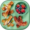imageMadesmart Dipware Reusable Dining PlateServing Tray for Appetizers and Snacks FoodSafe Appetizer Serving Platter with Removable Dip Bowl PinkTranslucent Sage