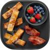imageMadesmart Dipware Reusable Dining PlateServing Tray for Appetizers and Snacks FoodSafe Appetizer Serving Platter with Removable Dip Bowl PinkTranslucent Carbon