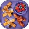 imageMadesmart Dipware Reusable Dining PlateServing Tray for Appetizers and Snacks FoodSafe Appetizer Serving Platter with Removable Dip Bowl PinkTranslucent Plum