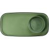 imageMadesmart Dipware Small Reusable Serving Tray for Appetizers and Snacks FoodSafe Small Appetizer Serving Platter with Removable Dip Bowl RedOlive