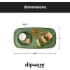 imageMadesmart Dipware Small Reusable Serving Tray for Appetizers and Snacks FoodSafe Small Appetizer Serving Platter with Removable Dip Bowl RedOlive