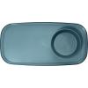 imageMadesmart Dipware Small Reusable Serving Tray for Appetizers and Snacks FoodSafe Small Appetizer Serving Platter with Removable Dip Bowl RedTranslucent Midnight