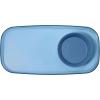 imageMadesmart Dipware Small Reusable Serving Tray for Appetizers and Snacks FoodSafe Small Appetizer Serving Platter with Removable Dip Bowl RedTranslucent Blue