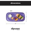 imageMadesmart Dipware Small Reusable Serving Tray for Appetizers and Snacks FoodSafe Small Appetizer Serving Platter with Removable Dip Bowl RedTranslucent Plum