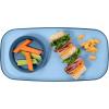 imageMadesmart Dipware Small Reusable Serving Tray for Appetizers and Snacks FoodSafe Small Appetizer Serving Platter with Removable Dip Bowl RedTranslucent Blue