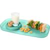 imageMadesmart Dipware Small Reusable Serving Tray for Appetizers and Snacks FoodSafe Small Appetizer Serving Platter with Removable Dip Bowl RedTranslucent Teal