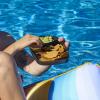 imageMadesmart Dipware Small Reusable Serving Tray for Appetizers and Snacks FoodSafe Small Appetizer Serving Platter with Removable Dip Bowl RedTranslucent Teal