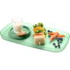 imageMadesmart Dipware Small Reusable Serving Tray for Appetizers and Snacks FoodSafe Small Appetizer Serving Platter with Removable Dip Bowl RedTranslucent Sage