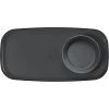 imageMadesmart Dipware Small Reusable Serving Tray for Appetizers and Snacks FoodSafe Small Appetizer Serving Platter with Removable Dip Bowl RedTranslucent Carbon