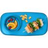 imageMadesmart Dipware Small Reusable Serving Tray for Appetizers and Snacks FoodSafe Small Appetizer Serving Platter with Removable Dip Bowl RedTranslucent Ocean