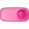 imageMadesmart Dipware Small Reusable Serving Tray for Appetizers and Snacks FoodSafe Small Appetizer Serving Platter with Removable Dip Bowl RedTranslucent Pink
