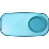 imageMadesmart Dipware Small Reusable Serving Tray for Appetizers and Snacks FoodSafe Small Appetizer Serving Platter with Removable Dip Bowl RedTranslucent Turquoise