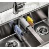 imagemadesmart SaddleSINKWARE Collection AllinOne Sink Storage Ventilation Holes Promote Drying ampamp BPAFree Small CarbonGray