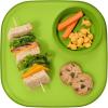 imageMadesmart Dipware Reusable Dining PlateServing Tray for Appetizers and Snacks FoodSafe Appetizer Serving Platter with Removable Dip Bowl PinkTranslucent Lime