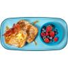 imageMadesmart Dipware Small Reusable Serving Tray for Appetizers and Snacks FoodSafe Small Appetizer Serving Platter with Removable Dip Bowl RedTranslucent Turquoise