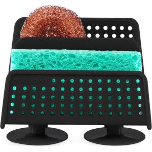 imagemadesmart CaddySINKWARE Collection AllinOne Sink Storage Ventilation Holes Promote Drying BPAFree Small CarbonSponge  Sinkware