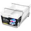 imageMadesmart 2Tier Organizer MultiPurpose SlideOut Storage with Handles and Dividers for Home and Bath BPA Free Pack of 1 CarbonFrost