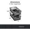 imageMadesmart 2Tier Organizer MultiPurpose SlideOut Storage with Handles and Dividers for Home and Bath BPA Free Pack of 1 CarbonSmoke