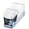 imageMadesmart 2Tier Plastic Mini Multipurpose Organizer with Divided SlideOut Storage Bins Compact Under Sink and Cabinet Organizer Rack FrostBlue